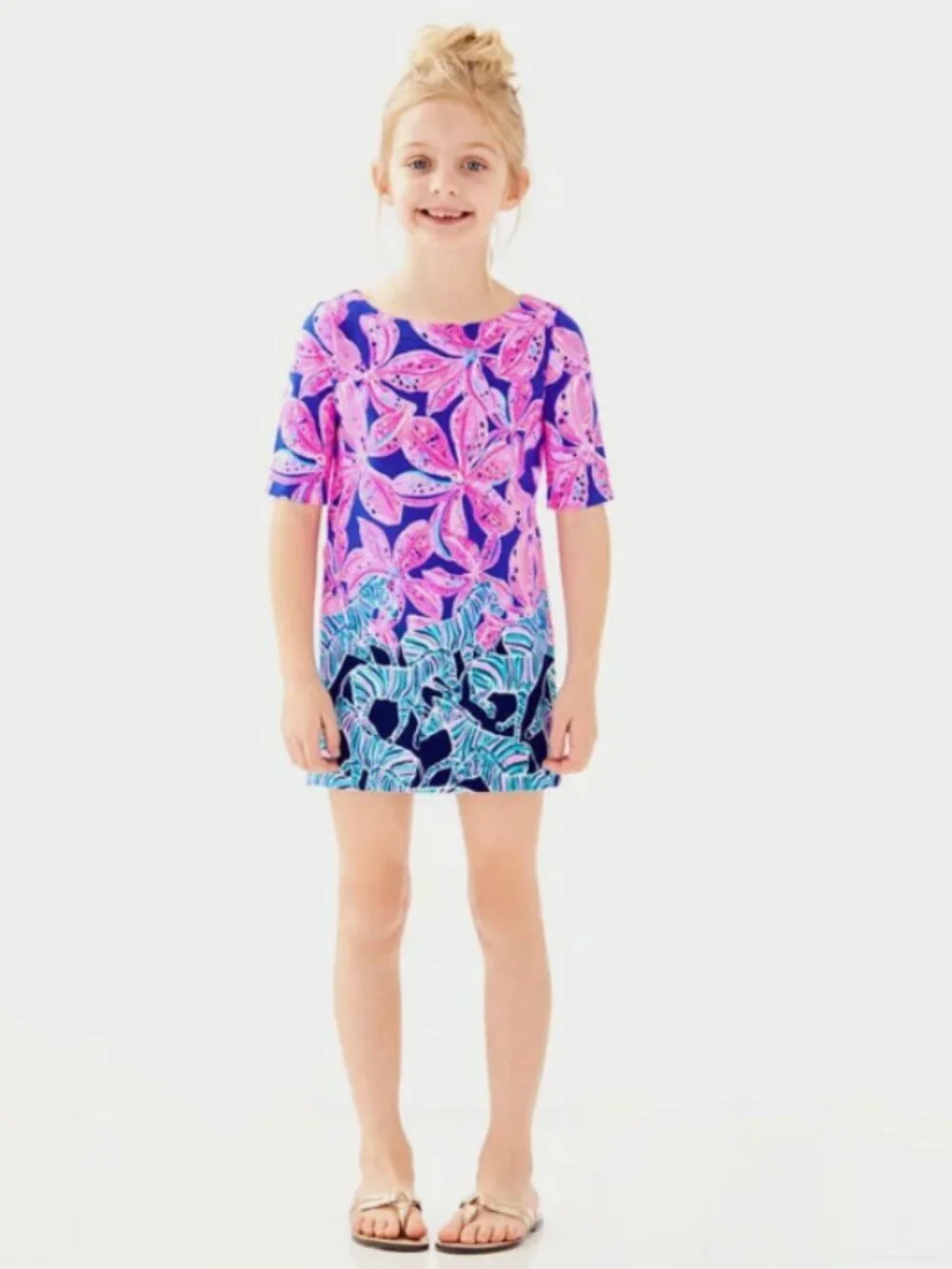 Lilly Pulitzer Girls Little Lilah Mini Dress Size Medium 39024